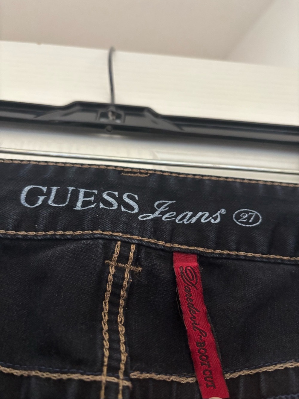 Vintage Guess Midnight Blue Jeans Stretch Daredevil boot cut Los Angeles 1981 - Picture 3 of 11